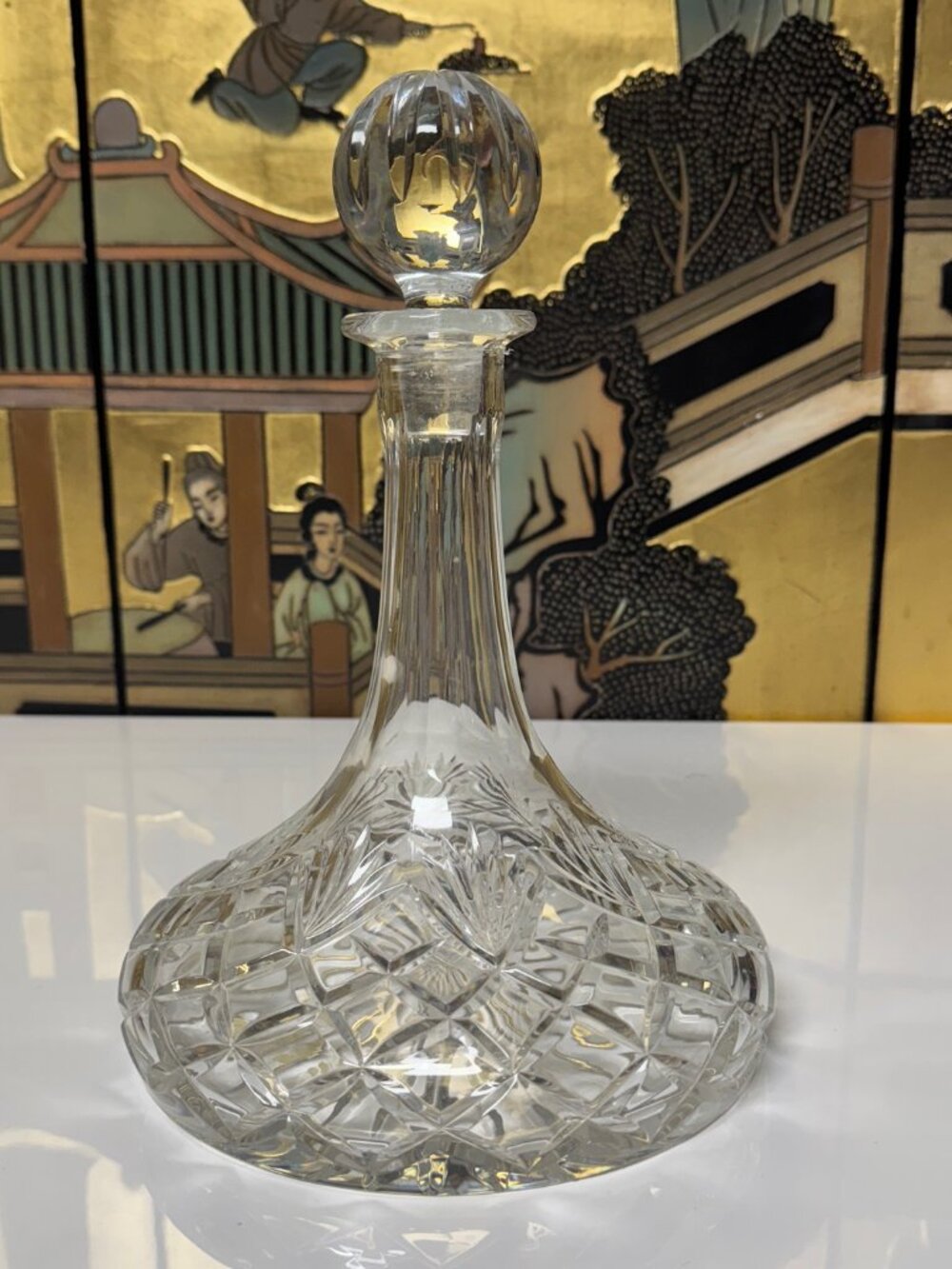Beautiful Crystal Decanter by Barski